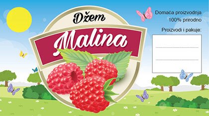 ETIKETA ZA DŽEM-001