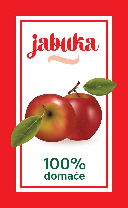 Etiketa za rakiju-jabuka